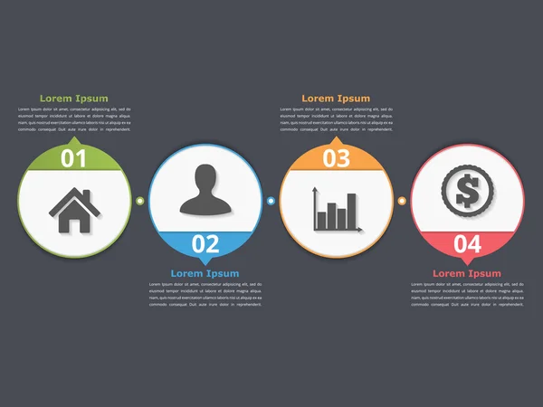 Process Chart Template — Stock Vector