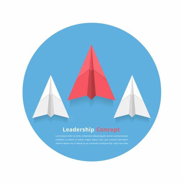 Illustrazione del concetto di leadership — Vettoriale Stock