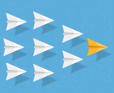 Liderlik - kağıt uçak