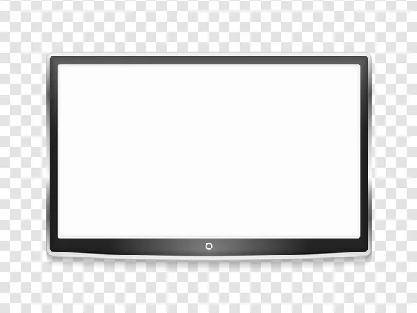 現代の液晶テレビ画面 ベクトルEps10イラスト — ストックベクタ