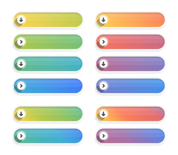 Λευκά Στρογγυλά Κουμπιά Απαλές Χρωματικές Κλίσεις Διανυσματική Eps10 Εικονογράφηση — Διανυσματικό Αρχείο