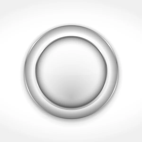 Bouton gris rond — Image vectorielle