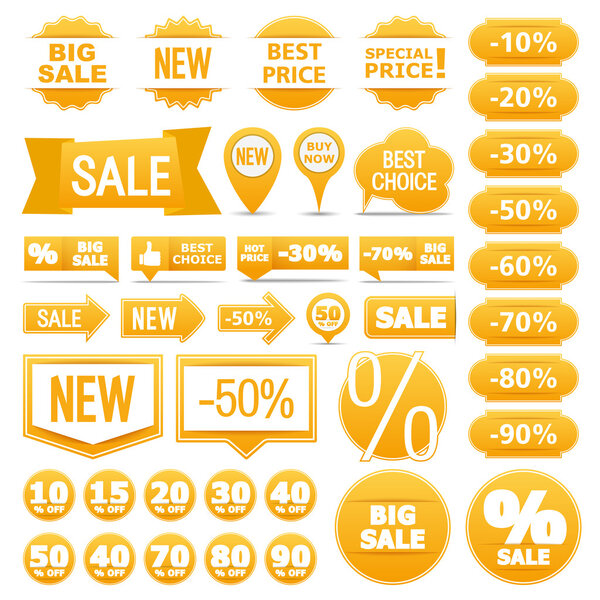 Маркировка желтых ленточек продавцов
