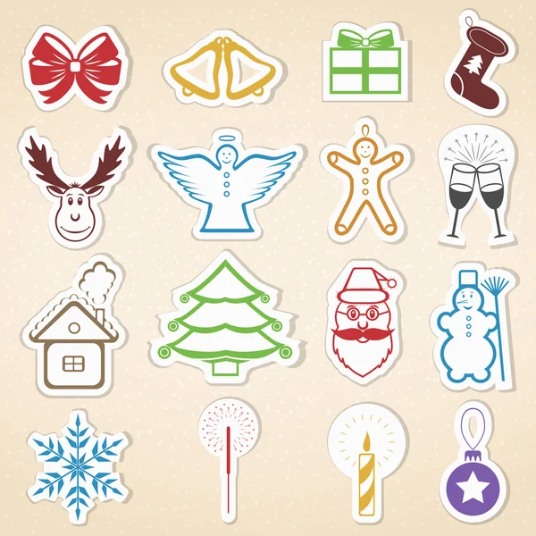 Christmas Icons — Stock Vector