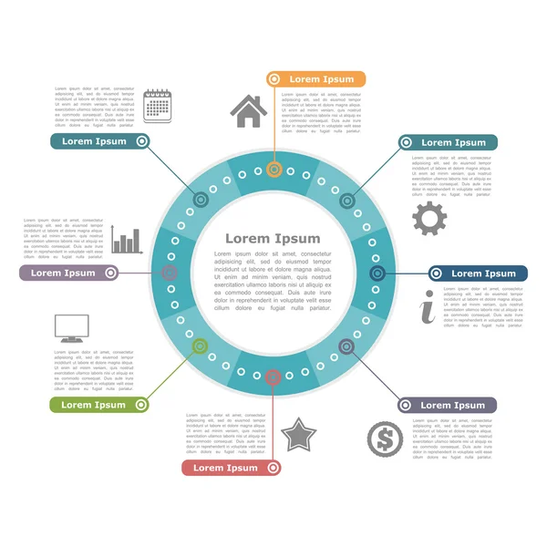 Cirkel infographics — Stockvector