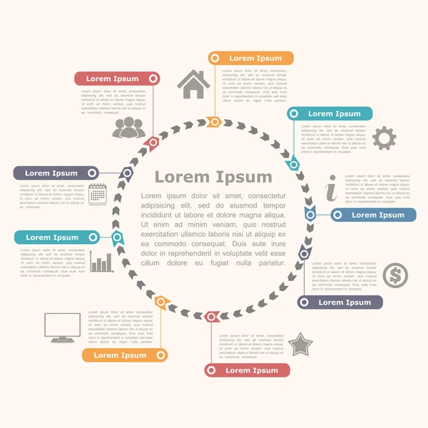 Circle Infographics — Stock Vector