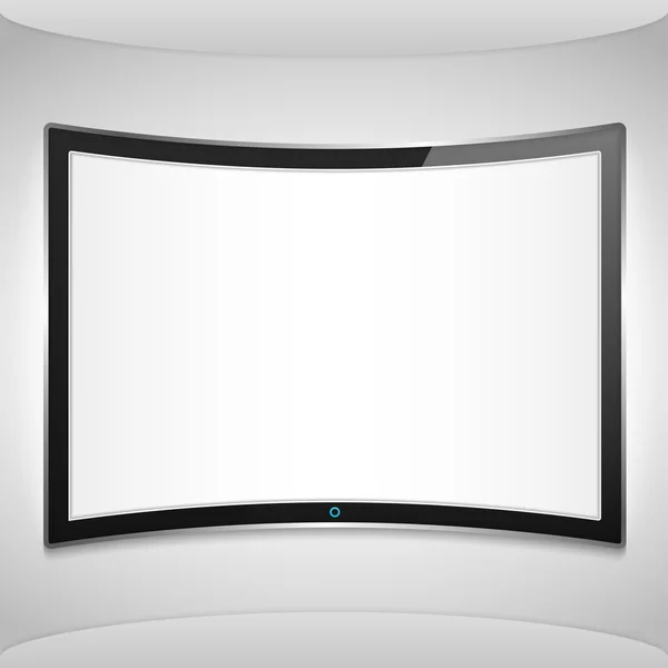 Curved Screen — Stock Vector