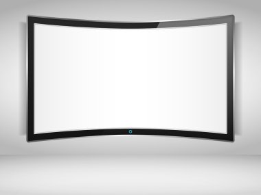 Curved TV Screen clipart