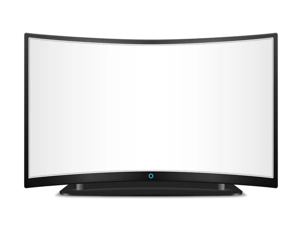 TV com tela curva — Vetor de Stock