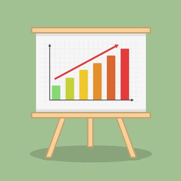 Grafico a barre — Vettoriale Stock