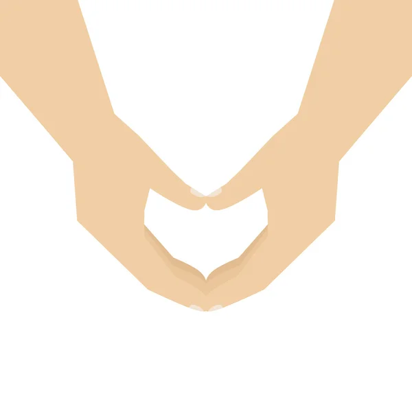 Hands Showing Heart — Stock Vector