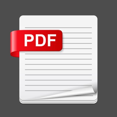 PDF dosyası simgesini