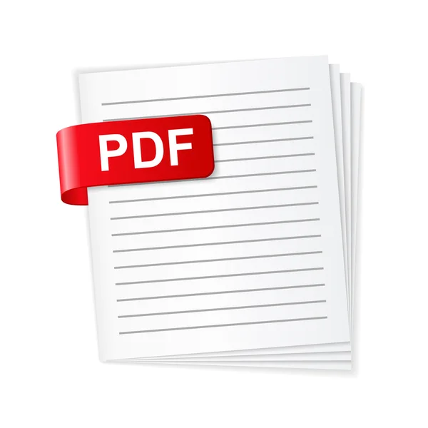 Pdf-Dateisymbol — Stockvektor