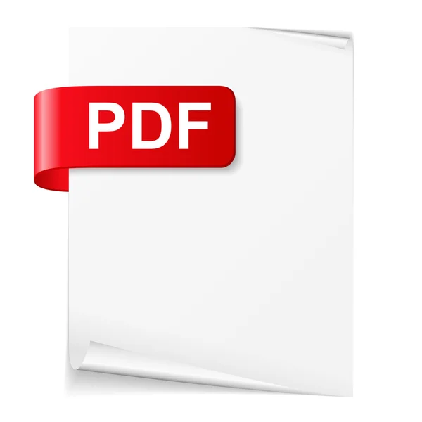 Иллюстрация файла PDF — стоковый вектор