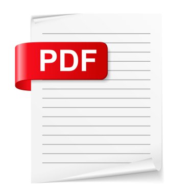 PDF dosyası illüstrasyon