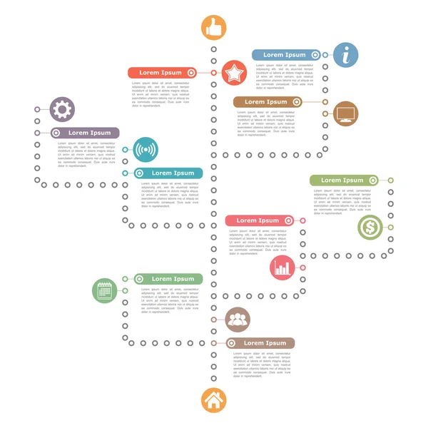 Diagrammvorlage — Stockvektor