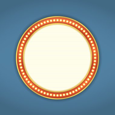 Yuvarlak Retro afiş