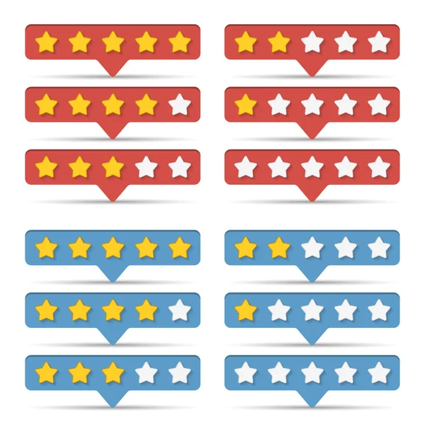 Rating Stars — Stock Vector