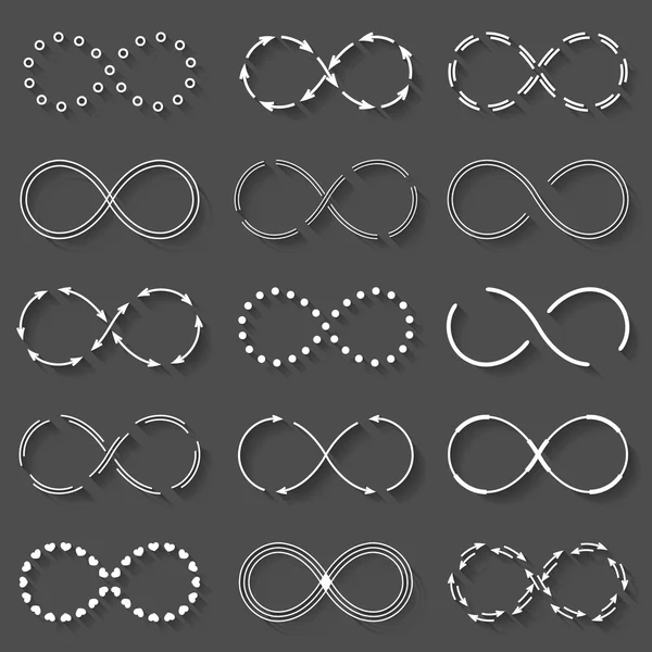 Infinity Symbols — Stock Vector