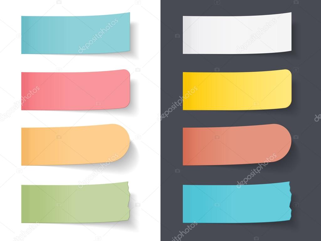 Colored Sticky Papers