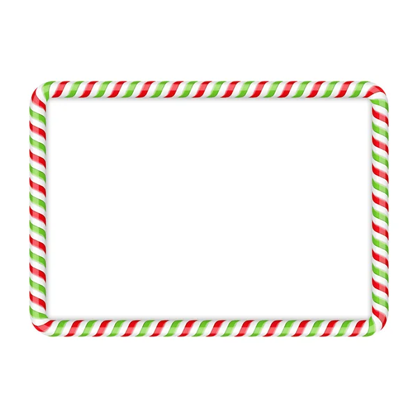 Candy Cane keret — Stock Vector