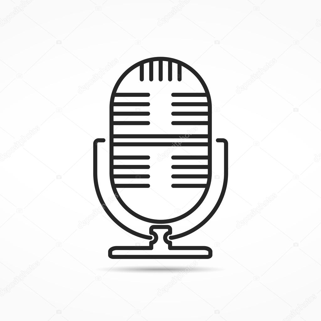 Microphone Line Icon