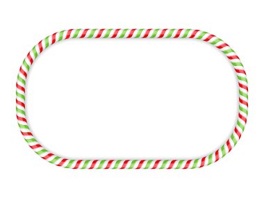 Candy Cane Frame clipart