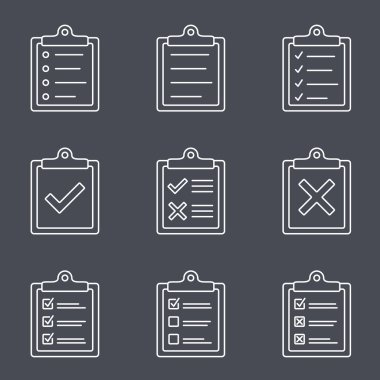 Kontrol listesi satırı simgesi