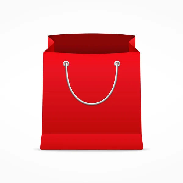 Borsa shopping rossa — Vettoriale Stock