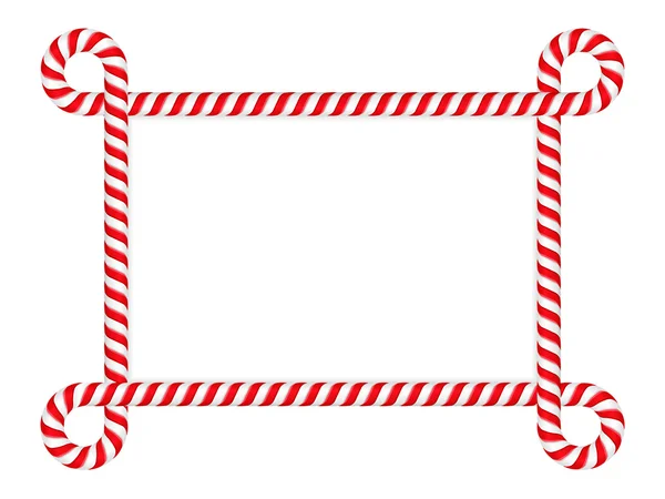 Candy Cane keret — Stock Vector