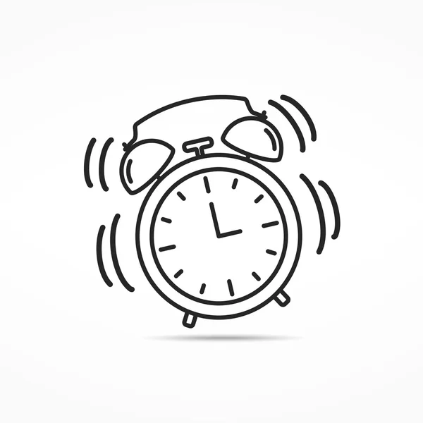 Alarm saat çizgisi simgesi — Stok Vektör