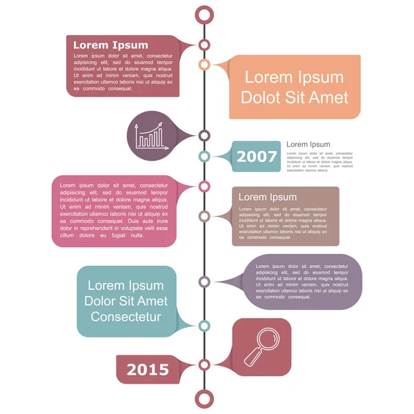 Timeline Infographics Template — Stock Vector