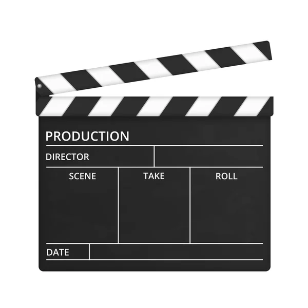 Open Clapper Board — Stock Vector