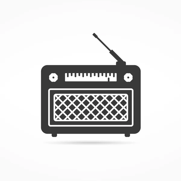 Ícone de rádio retro — Vetor de Stock