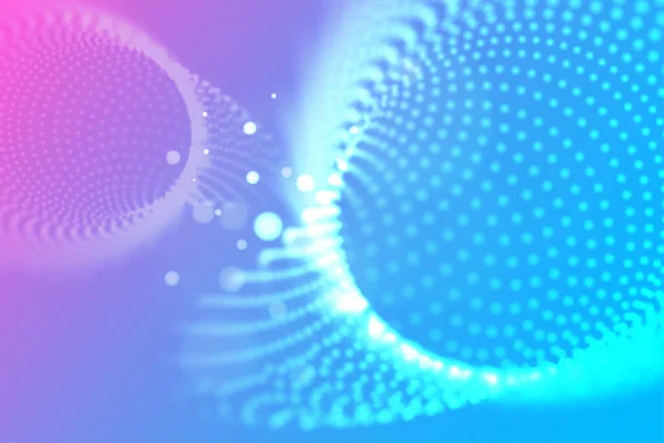 Damar terapisi konsepti. Kan damarları ve damarlar vektör çizimi. Alan etkisine sahip küçük noktalardan oluşan soyut tünel.