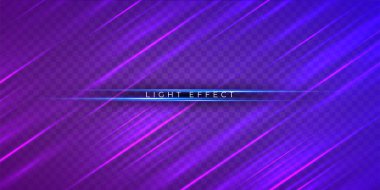 Arka planda minimalist ışık izleri var. Neon ışık çizgileri. Mor parlak çizgiler, soyut hareket bulanıklığı. Fütürist teknoloji, hız, enerji, dijital duvar kağıdı. Şeffaf arkaplanda vektör etkisi.