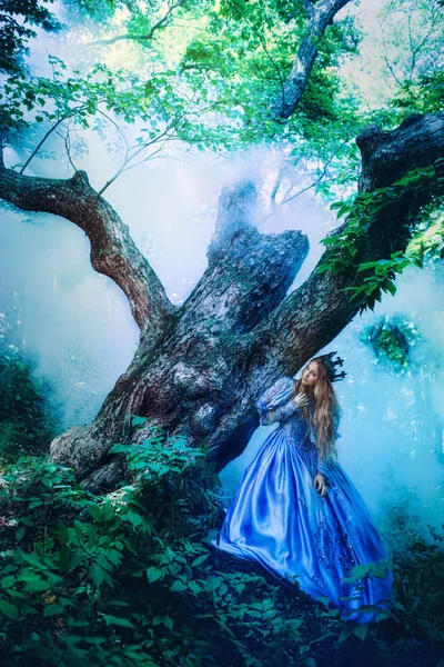 Princess in magic forest — Stock Photo, Image