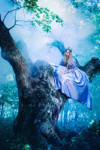 Princess in magic forest — Stock Photo, Image