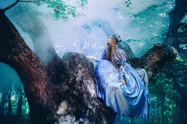 Princess in magic forest — Stock Photo, Image