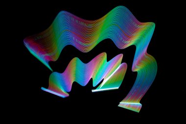 Soyut freezelight eğrileri. Işıklar tarafından yapılan