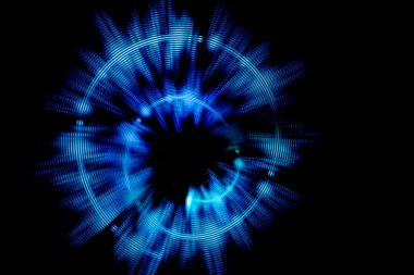 Soyut freezelight eğrileri. Işıklar tarafından yapılan