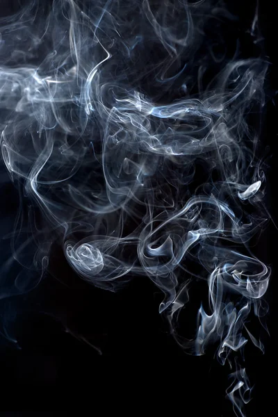Røg på sort baggrund - Stock-foto