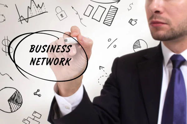 인터넷 네트워크 사업가는 성공적 성장을 단계를 네트워크 — 스톡 사진
