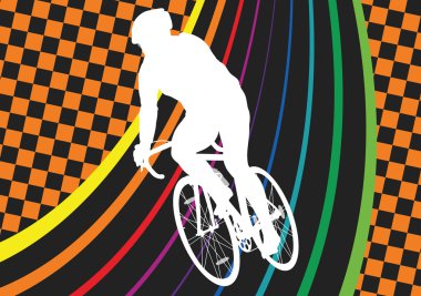 Etkin sağlıklı erkek bisikletçiler Bisiklet binici soyut lan spor