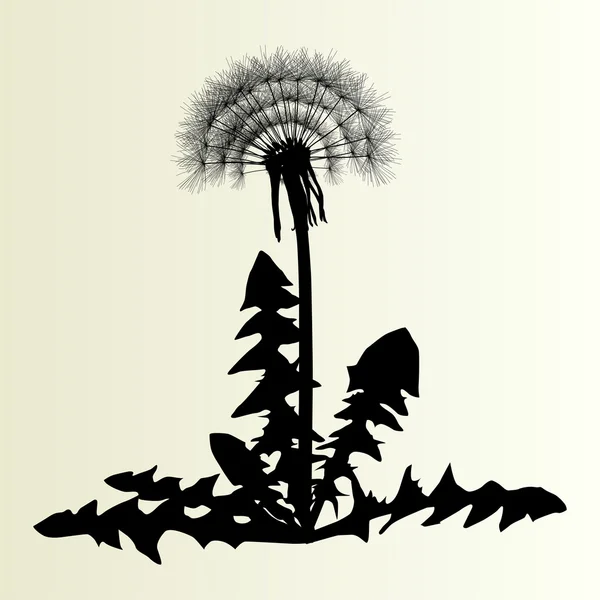 Abstract dandelion background vector illustration springtime — Wektor stockowy
