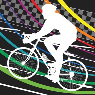 Etkin sağlıklı erkek bisikletçiler Bisiklet binici soyut lan spor