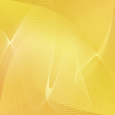 Soyut dalga arka plan iş afiş sarı vektör