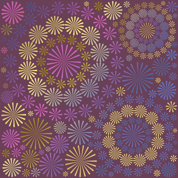 Vector de fondo patrón floral ornamental abstracto — Archivo Imágenes Vectoriales