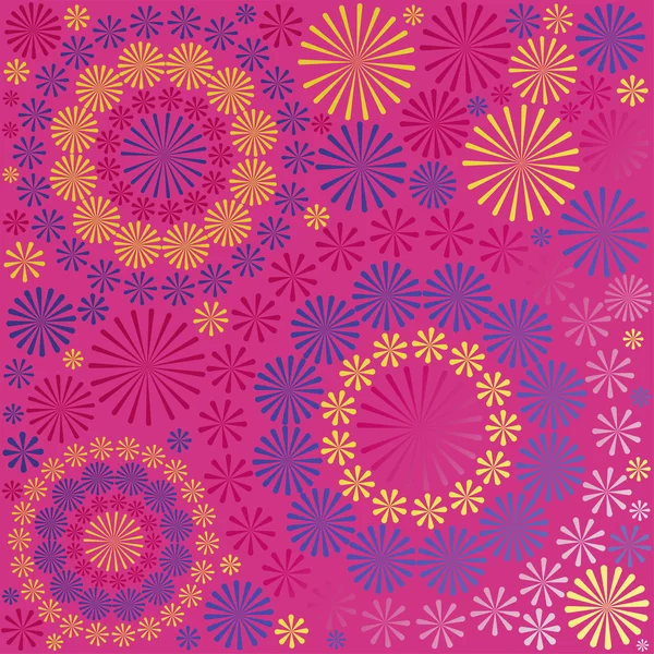 Motif floral ornemental abstrait vecteur de fond — Image vectorielle