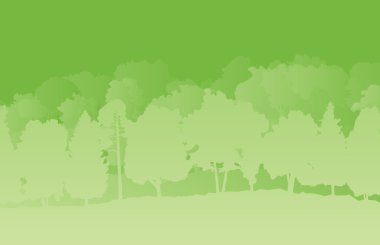 Orman ağaçları vektör arka plan soyut
